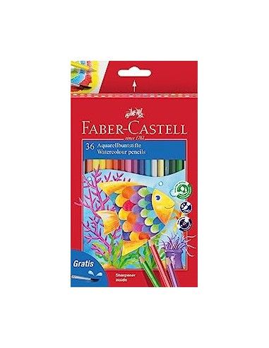PINTURAS ACUARELABLES FABER 36 UND