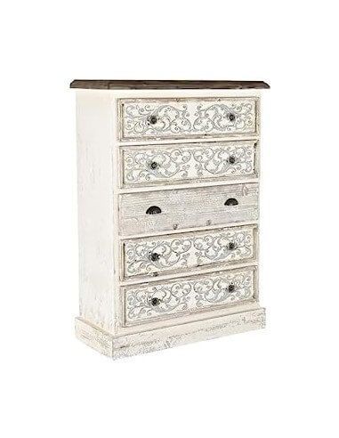 COMODA ABETO 85X36X120,5 ENVEJECIDO...