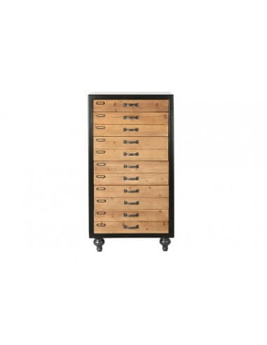 CAJONERA ABETO 57X40X111 NEGRO