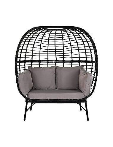 SILLON RATAN SINTETICO ACERO...