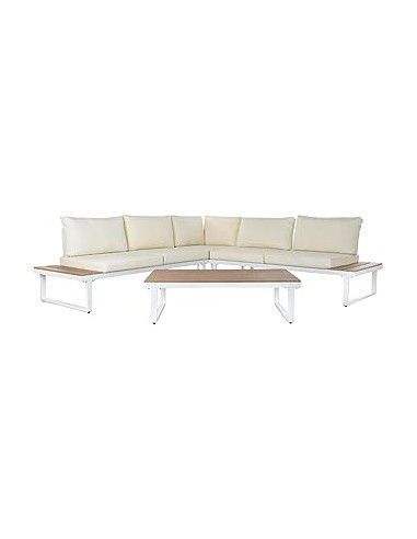 SOFA SET 4 ACERO POLIESTER 231X219X74...