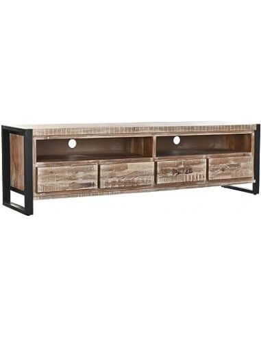 MUEBLE TV ACACIA METAL 200X40X55 NATURAL