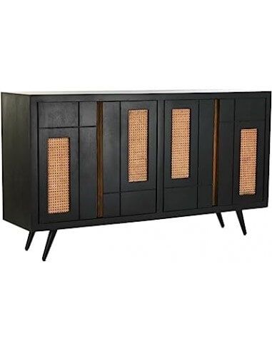 BUFFET MANGO RATAN 160X40X90 NEGRO