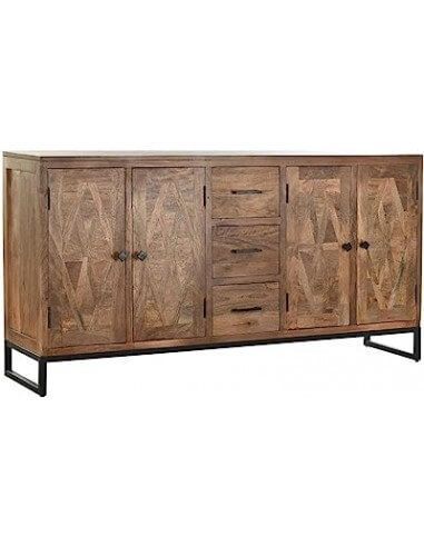 BUFFET TECA METAL 175X40X90 NATURAL...