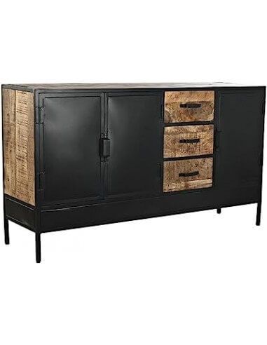 BUFFET MANGO METAL 160X40X90 MARRON