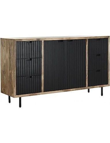 BUFFET MANGO METAL 160X40X90 NEGRO