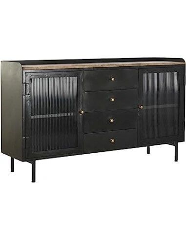 BUFFET MANGO METAL 145X40X85 NATURAL