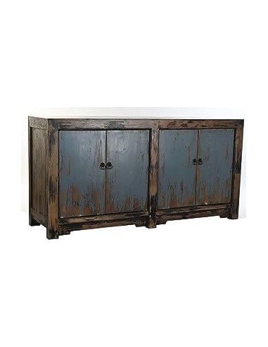 BUFFET MADERA 170X48X85 ENVEJECIDO AZUL