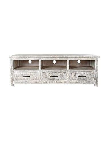 MUEBLE TV MANGO 158X50X54 DECAPE BLANCO