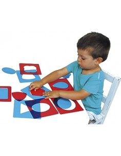 Formas Montessori Henbea plantillas y moldes translúcidos