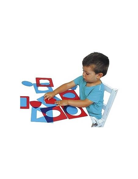 Formas Montessori Henbea plantillas y moldes translúcidos