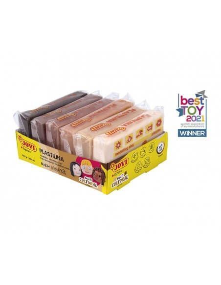Pastilla Plastilina Jovi 50 gr colores multicultural para modelar