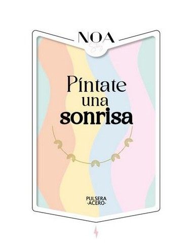 PULSERA DE ACERO DORADA -  PÍNTATE...