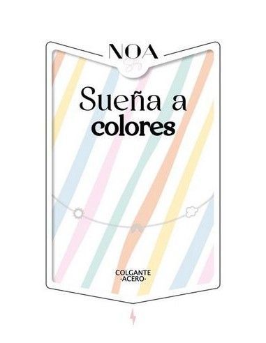 COLGANTE DE ACERO PLATEADO - SUEÑA A...