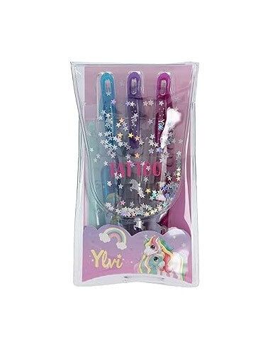YLVI BLÍGRAFOS DE GEL PURPURINA