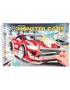 CUADERNO COLOREAR MONSTER CARS