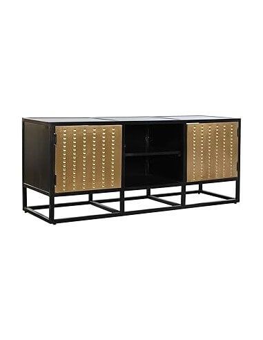 MUEBLE TV MADERA METAL 120X37X50 NEGRO