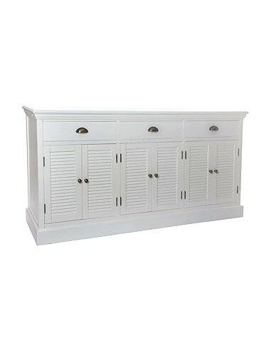 BUFFET MADERA 160X41X83 3 CAJONES BLANCO