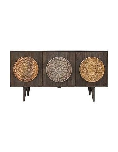BUFFET MANGO 160X45X85 MANDALA MARRON