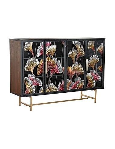 BUFFET METAL CRISTAL 135X38X95 HOJAS...