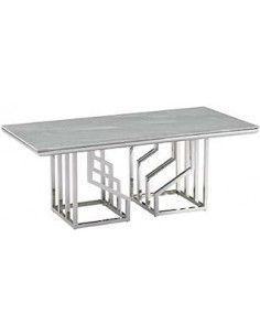 MESA CENTRO ACERO CRISTAL...