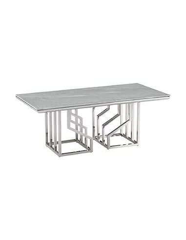 MESA CENTRO ACERO CRISTAL 120X60X40...