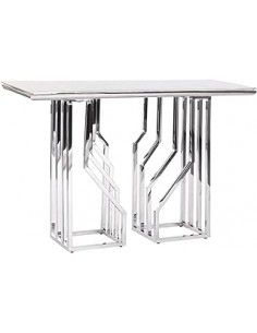 CONSOLA ACERO CRISTAL...