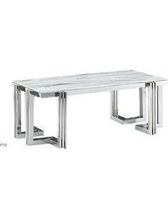 MESA COMEDOR ACERO CRISTAL...