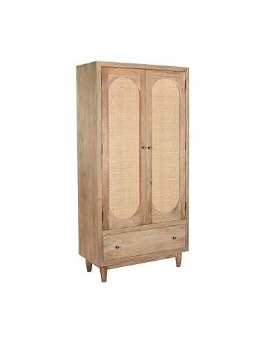 ARMARIO MANGO RATAN 90X40X180 NATURAL