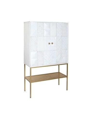 APARADOR MANGO METAL 91X44X152 BLANCO