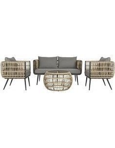 SOFA SET 4 RATAN SINTETICO...