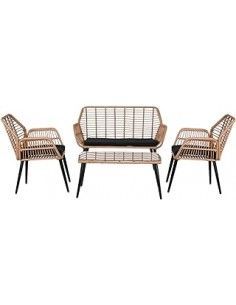 SOFA SET 4 RATAN SINTETICO...
