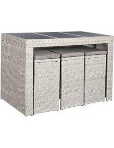 MESA SET 7 RATAN SINTETICO...