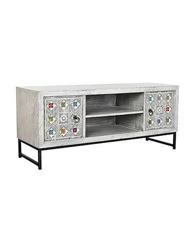 MUEBLE TV MANGO CERAMICA 130X40X56 BEIGE