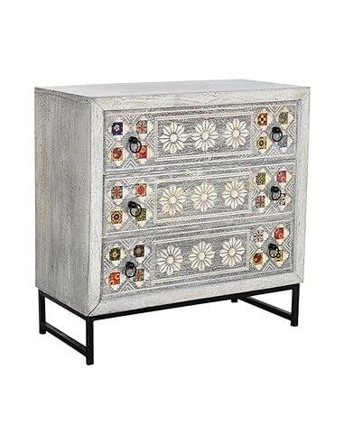 COMODA MANGO CERAMICA 80X38X80 BEIGE