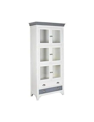 VITRINA MANGO CRISTAL 89X40X200 BLANCO