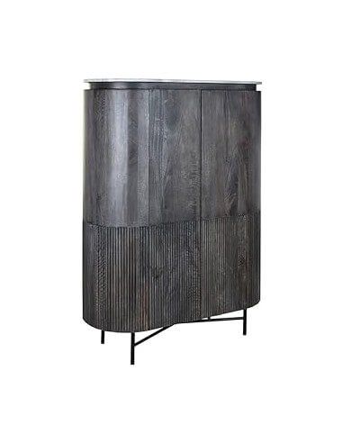 APARADOR MANGO MARMOL 100X45X138 NEGRO