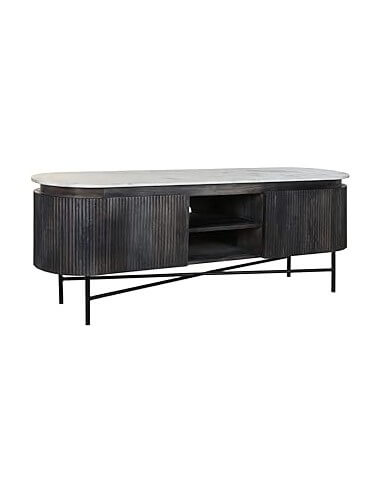 MUEBLE TV MANGO MARMOL 150X41X54 GRIS