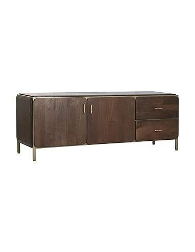 MUEBLE TV ACERO MANGO 140X40X48 MARRON