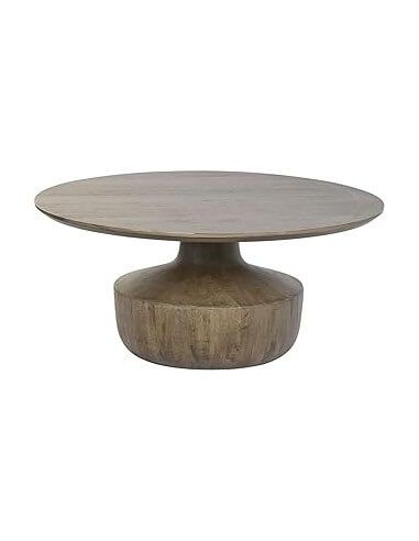 MESA CENTRO MANGO 90X90X40 MARRON