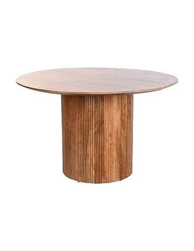 MESA COMEDOR MANGO 120X120X76 NATURAL