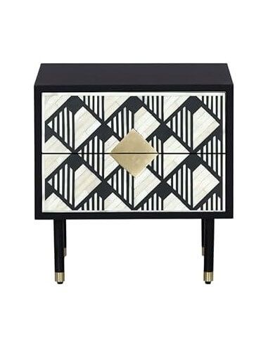 MESITA DE NOCHE HUESO RESINA 50X35X50...