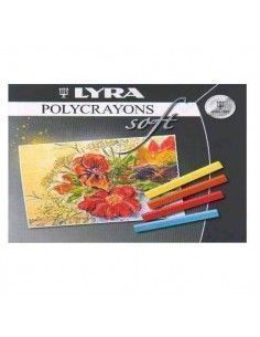 LYRA POLYCRAYONS SOFT TIZA PASTEL ESTUCHE DE 12 UNIDADES