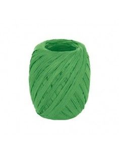 Rafia de papel color verde...
