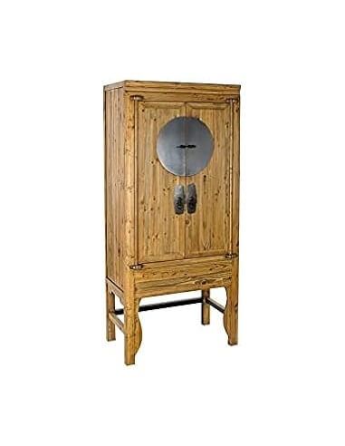 ARMARIO ABETO METAL 85X44X194 NATURAL