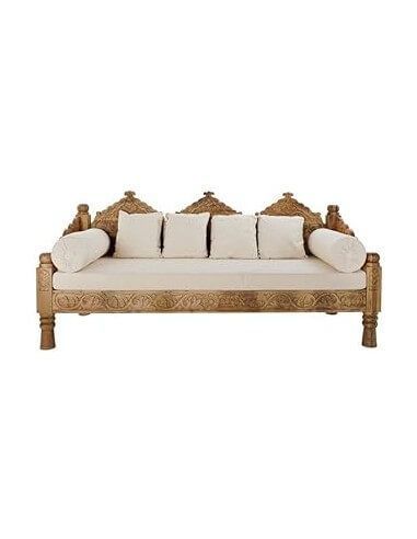 SOFA MANGO POLIESTER 190X77X90 NATURAL