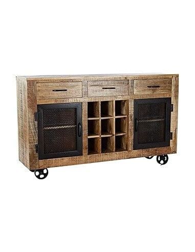 BUFFET MANGO METAL 150X43X90 BOTELLERO