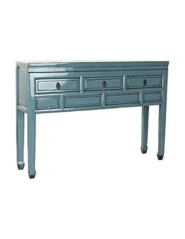 CONSOLA OLMO METAL 128X30X88 AZUL
