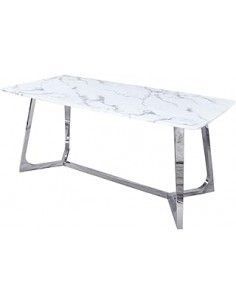 MESA COMEDOR ACERO MARMOL...