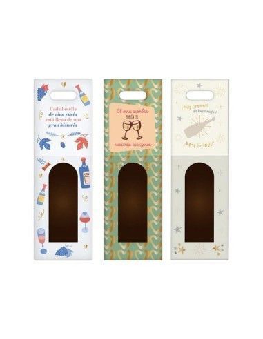 Caja para una botella decorada con...